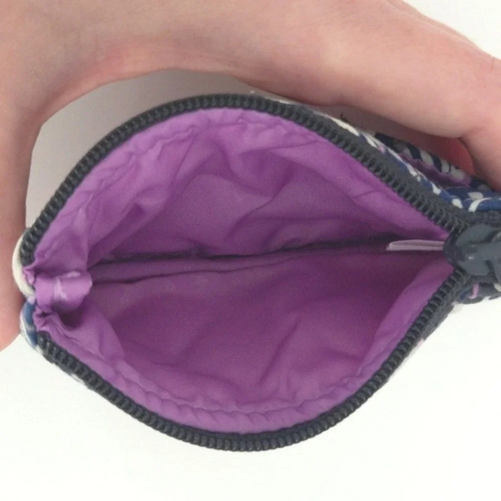 Vera Bradley Blue & Gray Paisley Floral Quilted Coin Pouch Wallets‎ (Set of 2) - Picture 6 of 7